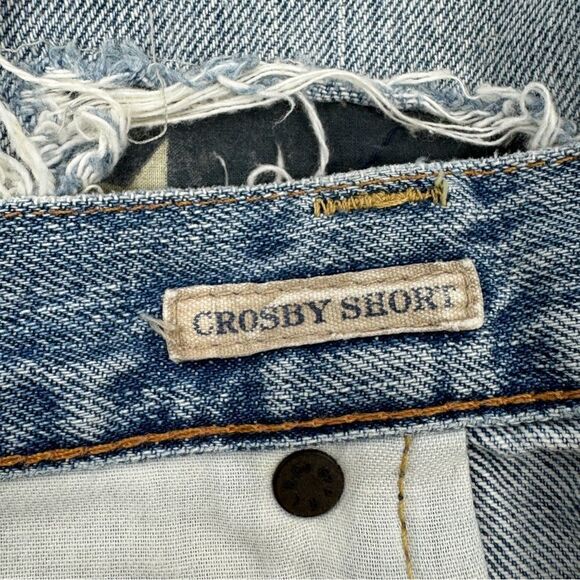 Polo Ralph Lauren Distressed Star Patch Crosby Denim Shorts Blue Size 32 - Picture 9 of 15